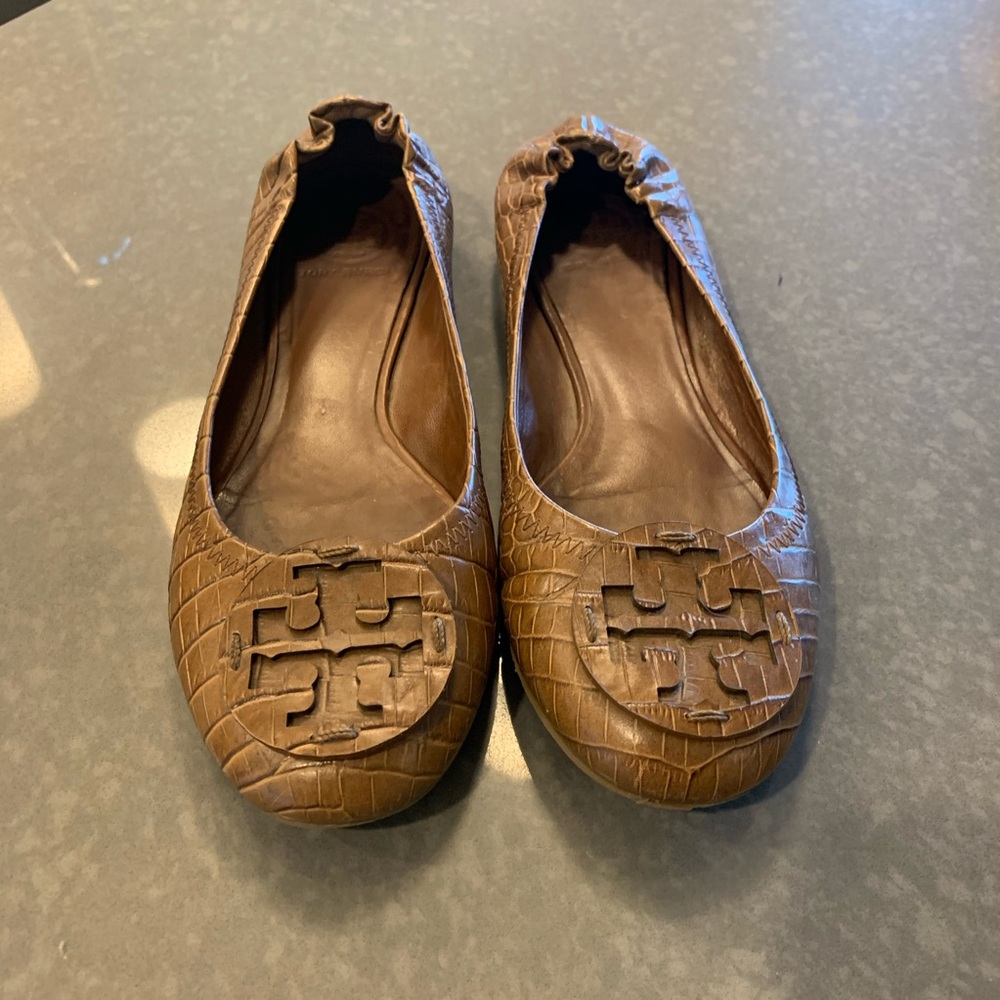 Tory Burch leather croc Reva